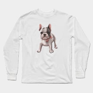 Puppy Frenchie Long Sleeve T-Shirt